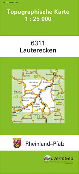 TK25 6311 Lauterecken -  Landesamt f&uuml;r Vermessung und Geobasisinformation Rheinland-Pfalz
