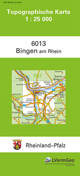TK25 6013 Bingen am Rhein -  Landesamt f&uuml;r Vermessung und Geobasisinformation Rheinland-Pfalz