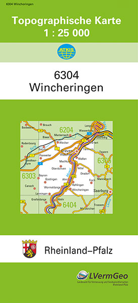 TK25 6304 Wincheringen -  Landesamt f&uuml;r Vermessung und Geobasisinformation Rheinland-Pfalz