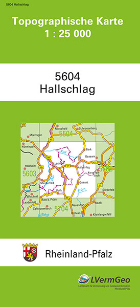 TK25 5604 Hallschlag -  Landesamt f&uuml;r Vermessung und Geobasisinformation Rheinland-Pfalz