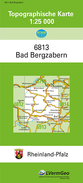 TK25 6813 Bad Bergzabern -  Landesamt f&uuml;r Vermessung und Geobasisinformation Rheinland-Pfalz