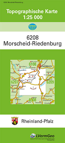 TK25 6208 Morscheid-Riedenburg -  Landesamt f&uuml;r Vermessung und Geobasisinformation Rheinland-Pfalz