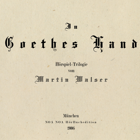 In Goethes Hand - Martin Walser