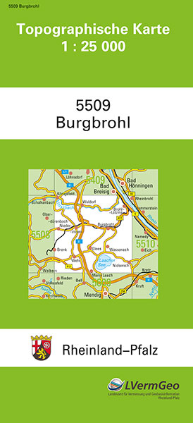 TK25 5509 Burgbrohl -  Landesamt f&uuml;r Vermessung und Geobasisinformation Rheinland-Pfalz