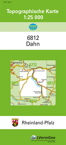 TK25 6812 Dahn -  Landesamt f&uuml;r Vermessung und Geobasisinformation Rheinland-Pfalz