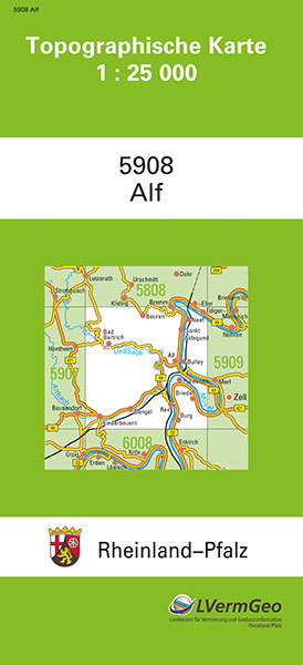 TK25 5908 Alf -  Landesamt f&uuml;r Vermessung und Geobasisinformation Rheinland-Pfalz