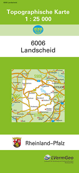 TK25 6006 Landscheid -  Landesamt f&uuml;r Vermessung und Geobasisinformation Rheinland-Pfalz