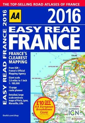 AA Easy Read Atlas France
