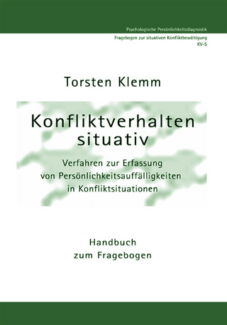 Konfliktverhalten situativ / Testmappe und Auswertungsprogramm SIKON Anwenderversion für Windows (Teillizenz)