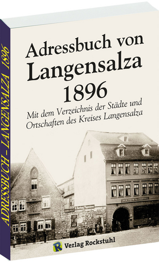 Einwohnerbuch Adressbuch Stadt und Kreis LANGENSALZA 1896 in THÜRINGEN
