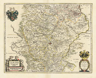 Historische Karte: Thüringen - Thüringen Landgrafius. 1635/1642 (Plano)
