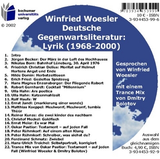 Deutsche Gegenwartsliteratur: Lyrik (1968-2000)