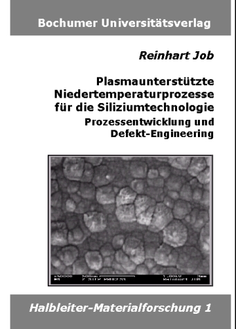 Plasmaunterst&uuml;tzte Niedertemperaturprozesse f&uuml;r die Siliziumtechnologie - Reinhart Job