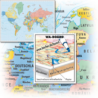 BACHER Politische Weltkarte 