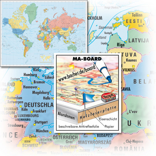 BACHER Politische Weltkarte 