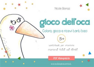 Gioco dell'oca. Colora,gioca e ricevi tanti baci