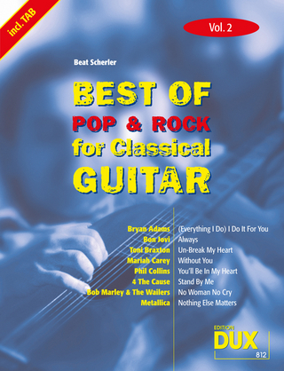 Best of Pop & Rock for Classical Guitar Vol. 2