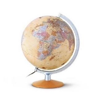 DFPAL 3017 Globus Antikdesign handkaschiert