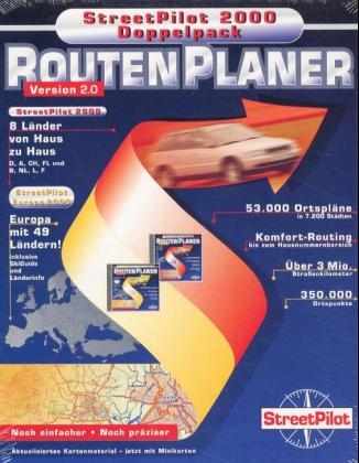 StreetPilot 2000 Doppelpack Version 2.0, 3 CD-ROMs