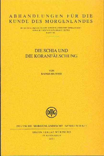 Die Schia und die Koranf&auml;lschung - Rainer Brunner