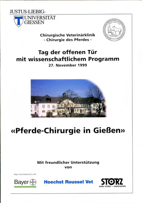 Pferde-Chirurgie in Gie&szlig;en  - zwei Brosch&uuml;ren - - Lutz F Litzke, Bernard Grevemeyer, Hermann Sasse