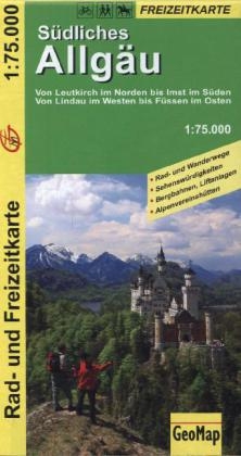 S&uuml;dliches Allg&auml;u - Rad- und Freizeitkarte