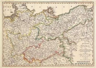 Historische Karte - Napoleon: Die Königreiche Sachsen und Westphalen 1808, Plano
