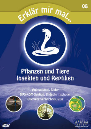 Pflanzen und Tiere, Insekten und Reptilien, 1 DVD, Deutsch-Englisch-Franz&ouml;sisch