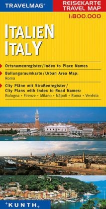 KUNTH Reisekarte Italien 1:800 000