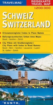 KUNTH Reisekarte Schweiz 1:200 000