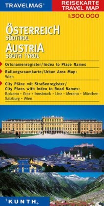 KUNTH Reisekarte Österreich, Südtirol 1:300 000