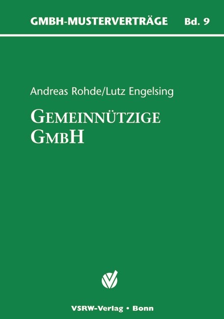 Die gemeinn&uuml;tzige GmbH - Andreas Rohde, Lutz Engelsing