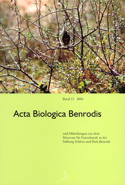 Acta Biologica Benrodis - 