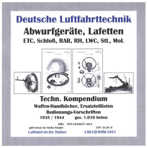 Flugzeug-Abwurfgeräte und Lafetten
