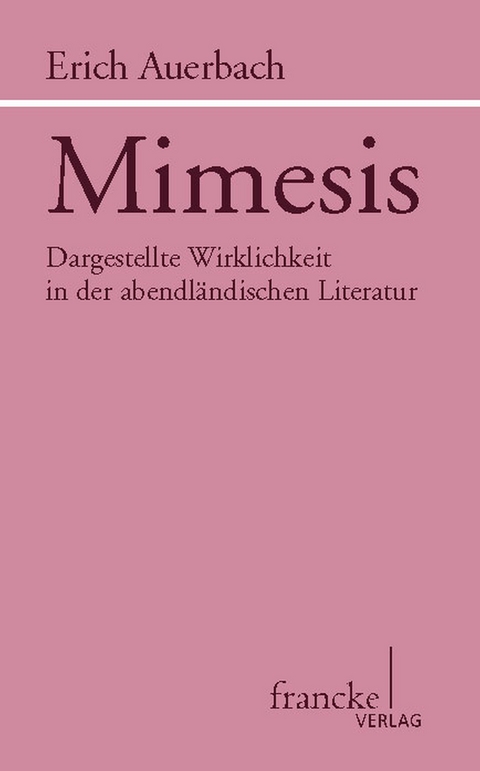 Mimesis - Erich Auerbach