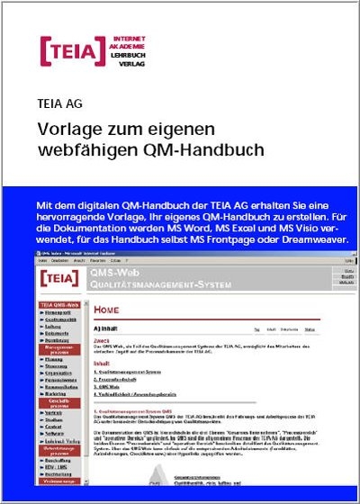 Vorlage zum eigenen webf&auml;higen QM-Handbuch - 