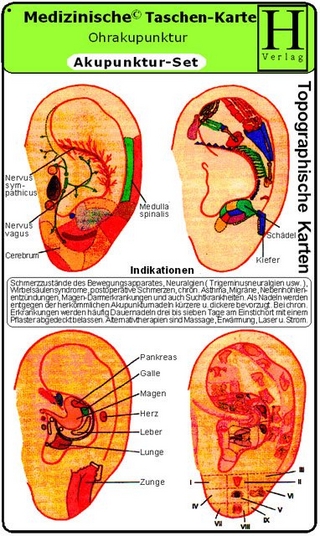 Akupunktur Set - Medizinische Taschen-Karte