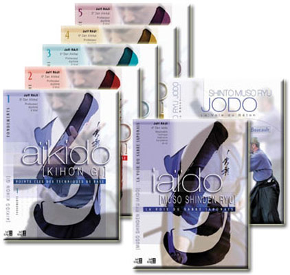 Aikido Kihon Gi Teil 1-5, Iaido und Jodo als Gesamtpaket - Jaff Raji