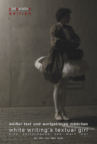 weißer text und wortgetreues mädchen | white writing's textual girl. Performance