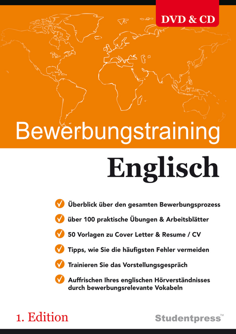 Bewerbungstraining Englisch f&uuml;r PC und DVD Player