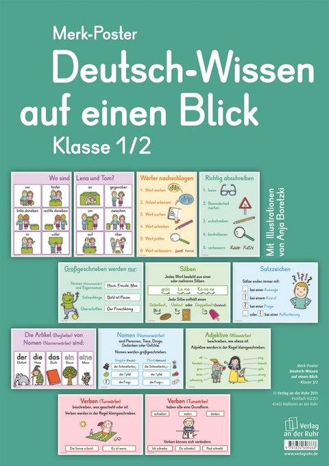 Deutsch-Wissen auf einen Blick &ndash; Klasse 1/2 - Redaktionsteam Verlag an der Ruhr