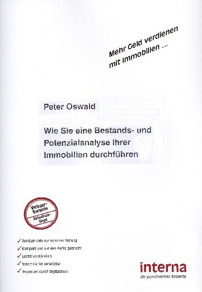 Wie Sie eine Bestands- und Potenzialanalyse Ihrer Immobilien durchf&uuml;hren - Peter Oswald