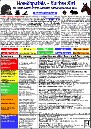 Homöopathie-Karten Set - Tierheilkunde-Karte