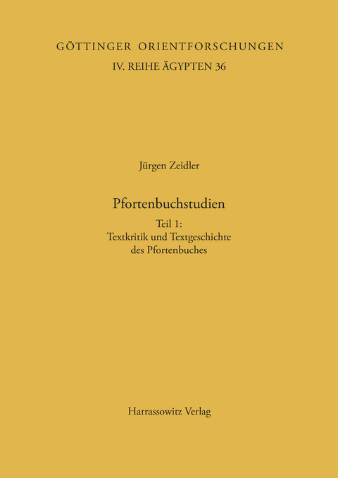 Pfortenbuchstudien - J&uuml;rgen Zeidler