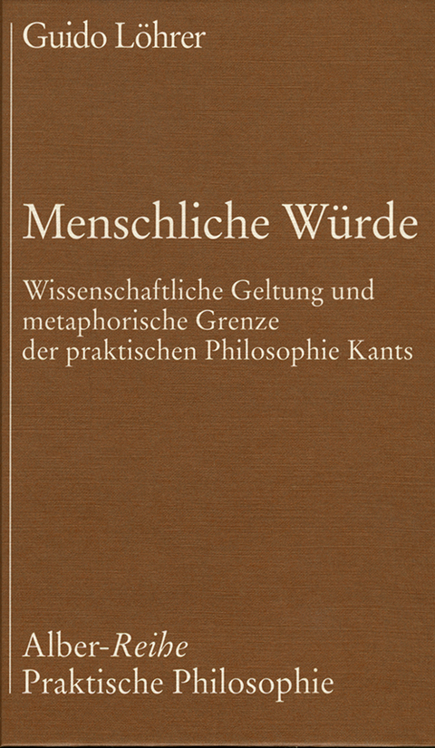 Menschliche W&uuml;rde - Guido L&ouml;hrer