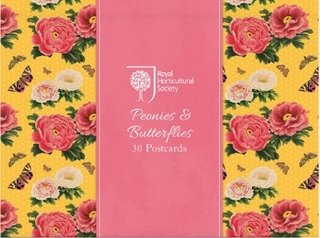 RHS Peonies and Butterflies Postcards