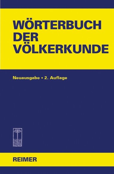 W&ouml;rterbuch der V&ouml;lkerkunde - 