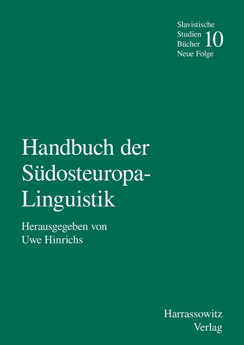Handbuch der S&uuml;dosteuropa-Linguistik - 