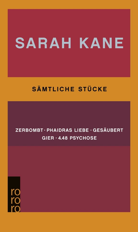 S&auml;mtliche St&uuml;cke - Sarah Kane