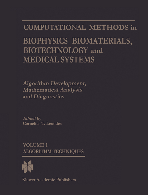 Computational Methods in Biophysics, Biomaterials, Biotechnology and Medical Systems - 